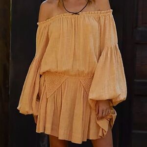 Free People Free-Est Gaia Off-Shoulder Mini Dress